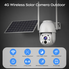 G4Q3-U Solar Outdoor PTZ WiFi Security Camera – 3MP, Auto Tracking, Color Night Vision