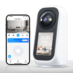 Wireless Security Camera with Screen Two-Way Voice Video