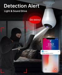 JOOAN Security Wireless Light Bulb Camera For Home And Business - JOOAN