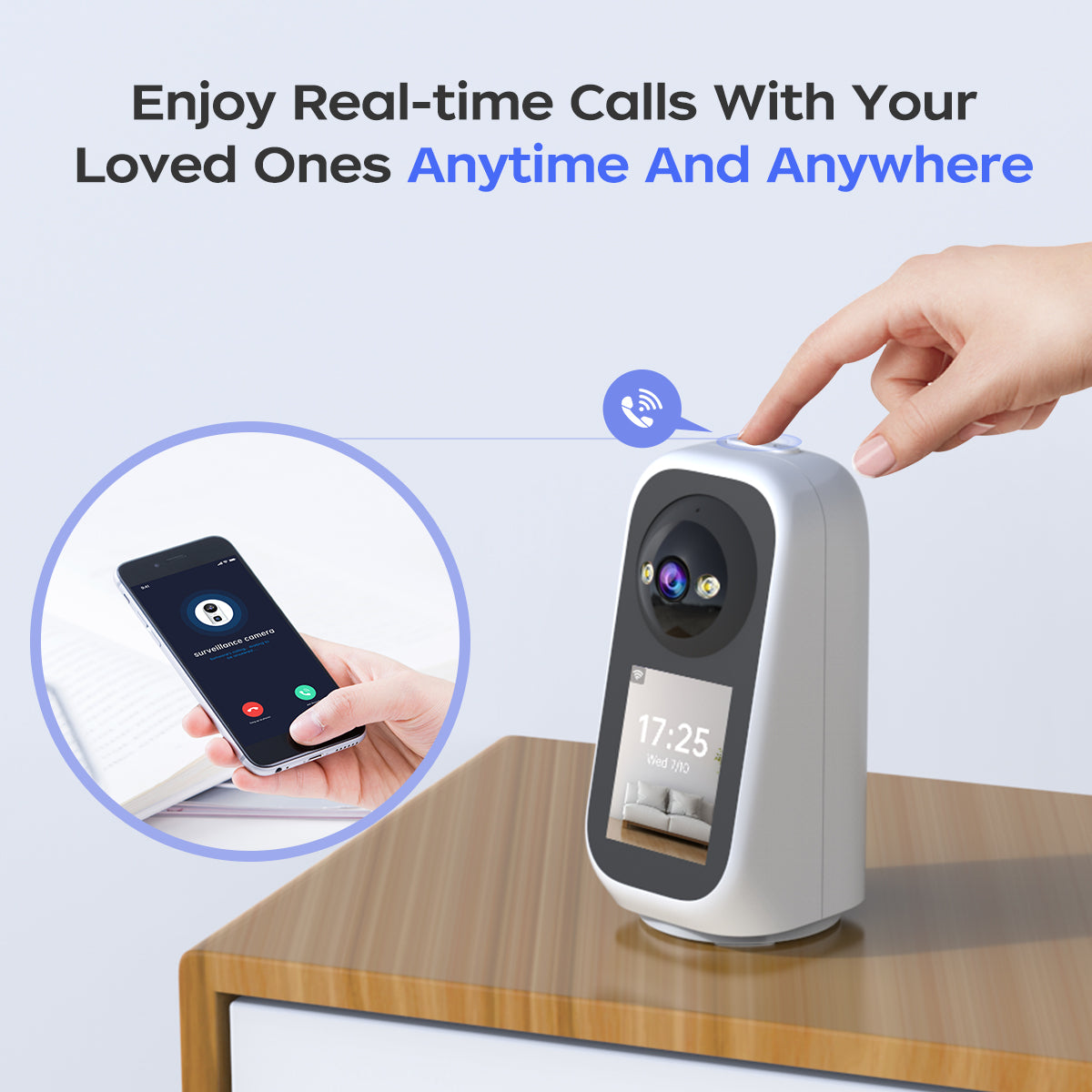 Jooan Home Indoor Security Camera with Screen