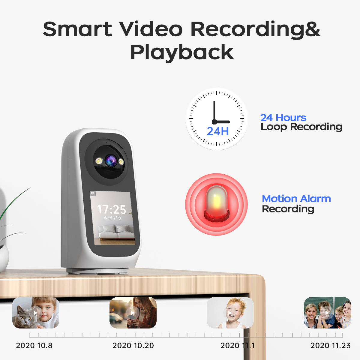 Jooan Home Indoor Security Camera with Screen