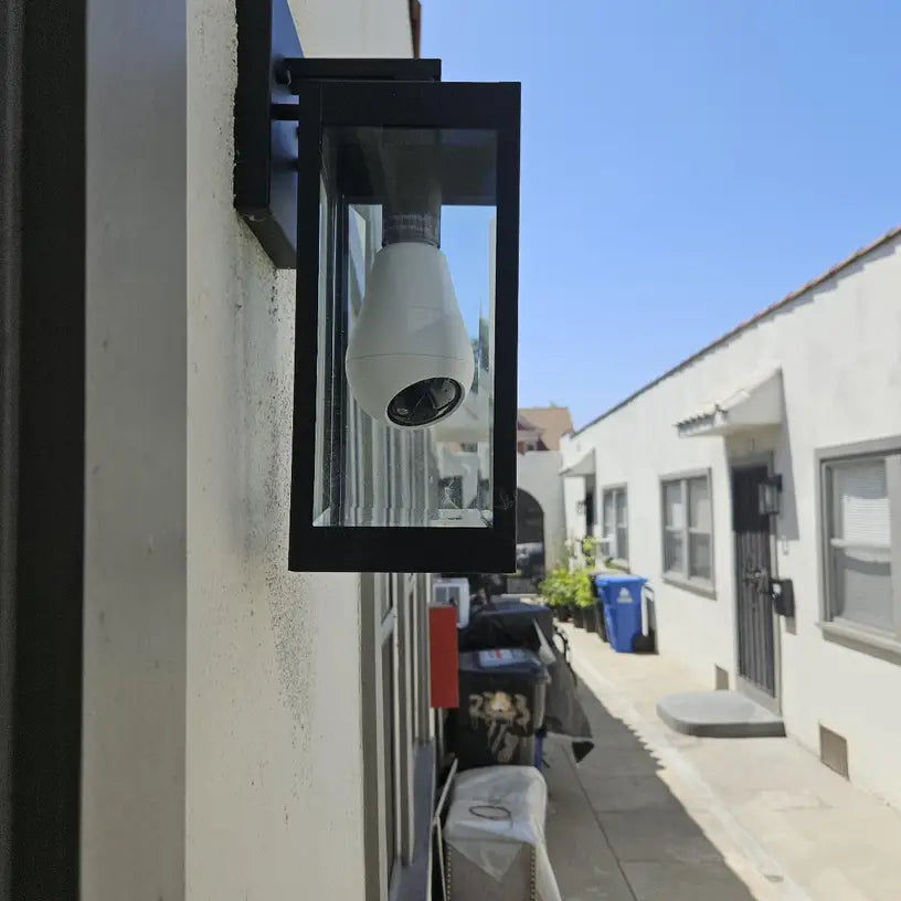 bulb light security camera for home with light