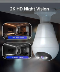JOOAN Security Wireless Light Bulb Camera For Home And Business - JOOAN
